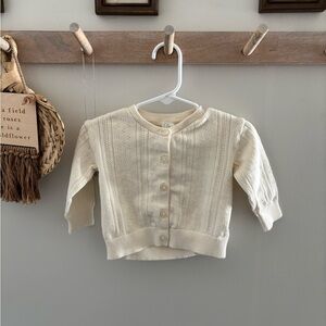 H&M Cream Button-Up Cardigan